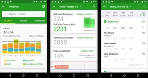 En app som teller kalorier: FatSecret.