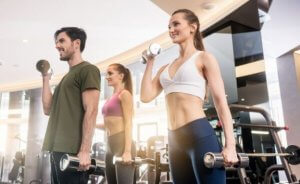 Øvelser med frivekter for vekttap