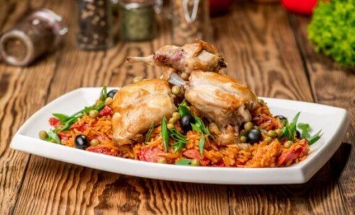 kanin med grønnsaker