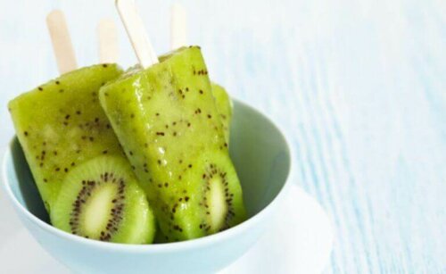 iskrem med kiwi