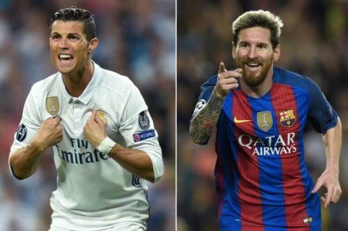 Rivaliseringer i idrett: Ronaldo og Messi.