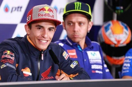 Rivaliseringer innen idrett: Rossi og Marquez.