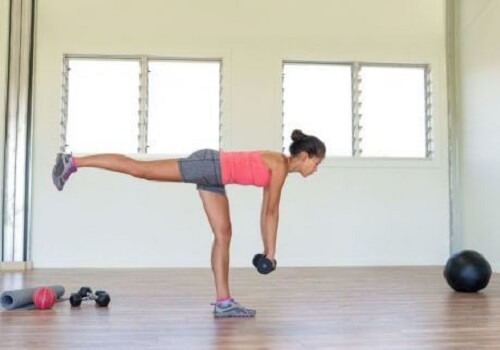 Markløft på et ben.