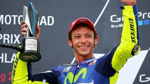 Overtro hos racerførerne: Valentino Rossi.