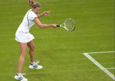 Steffi Graf treffer ballen.